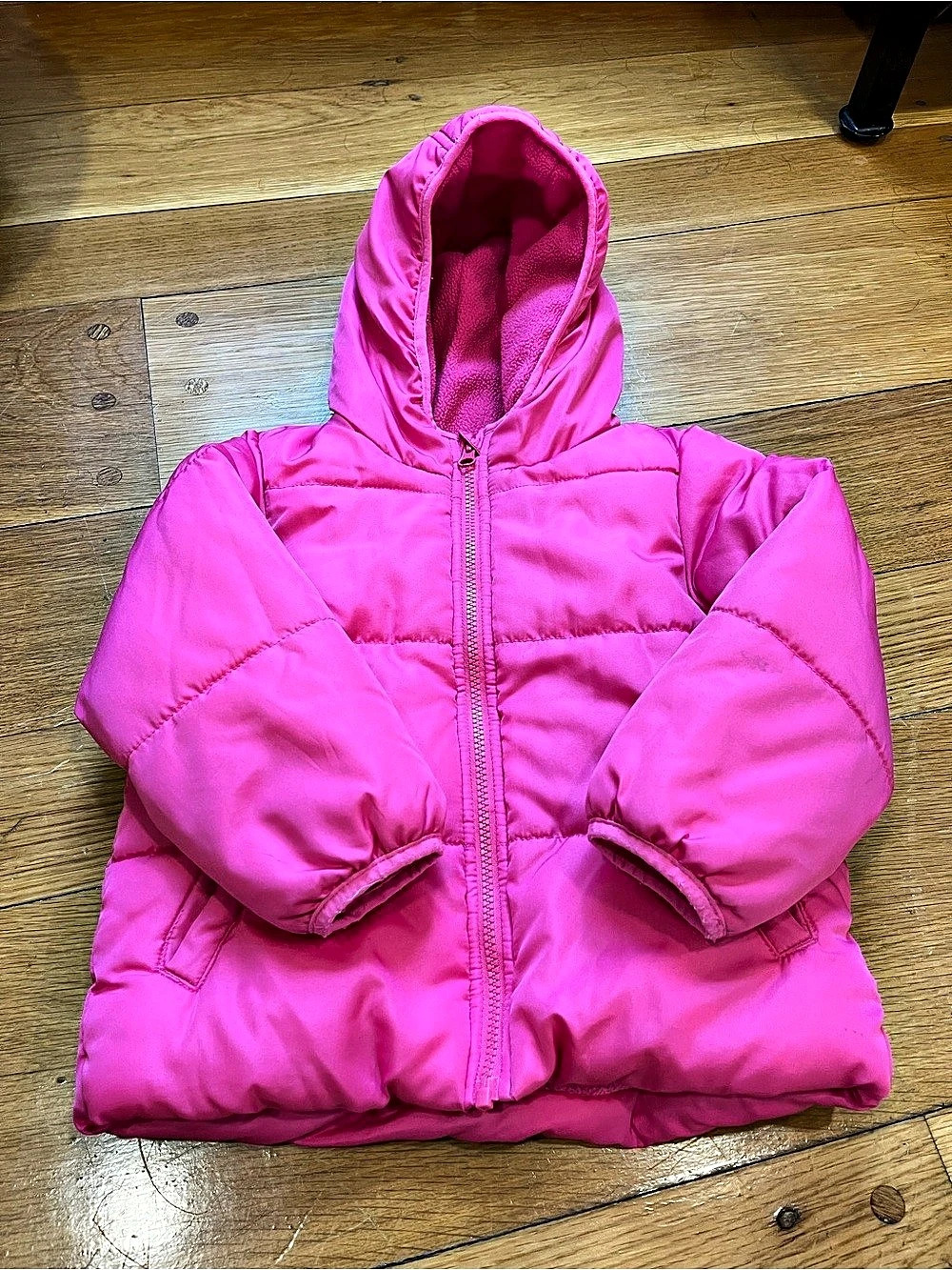 Jumping Beans Girls Puffer Jacket Pink Size 4T
